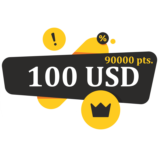 100 USD balance